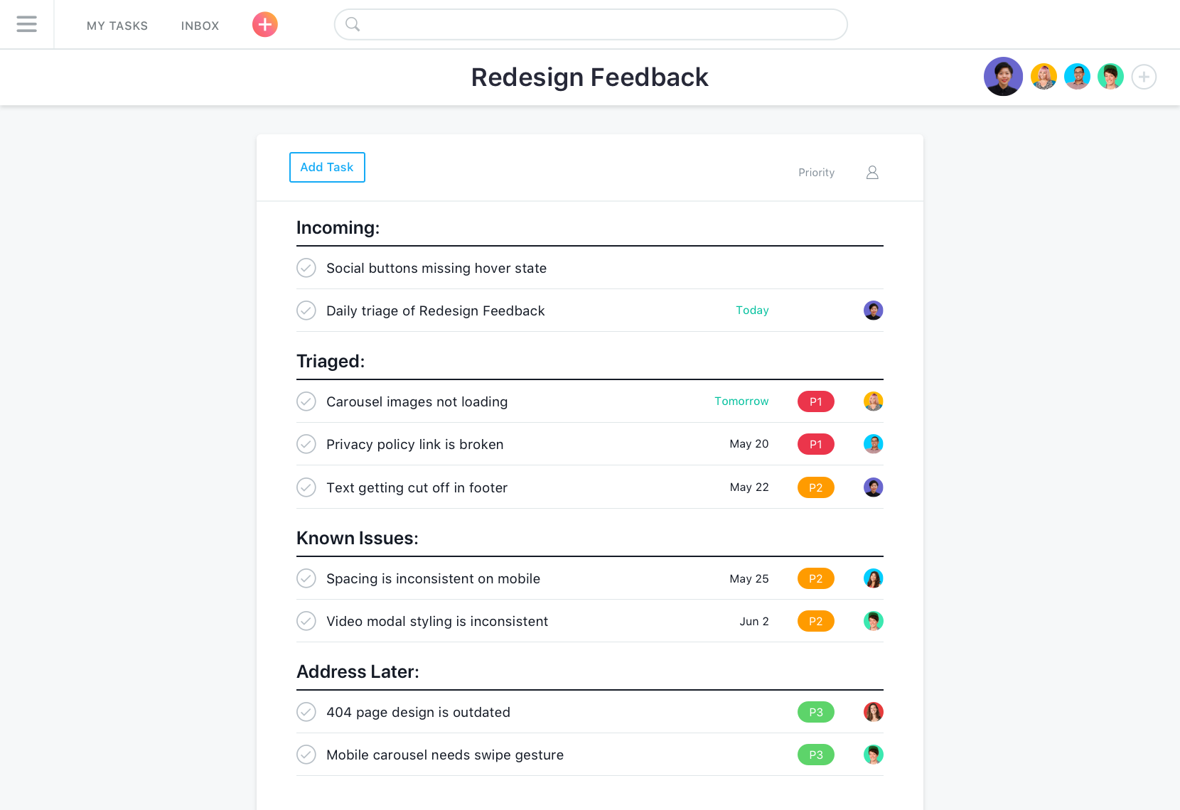 Respond to product feedback with Asana’s agile management software