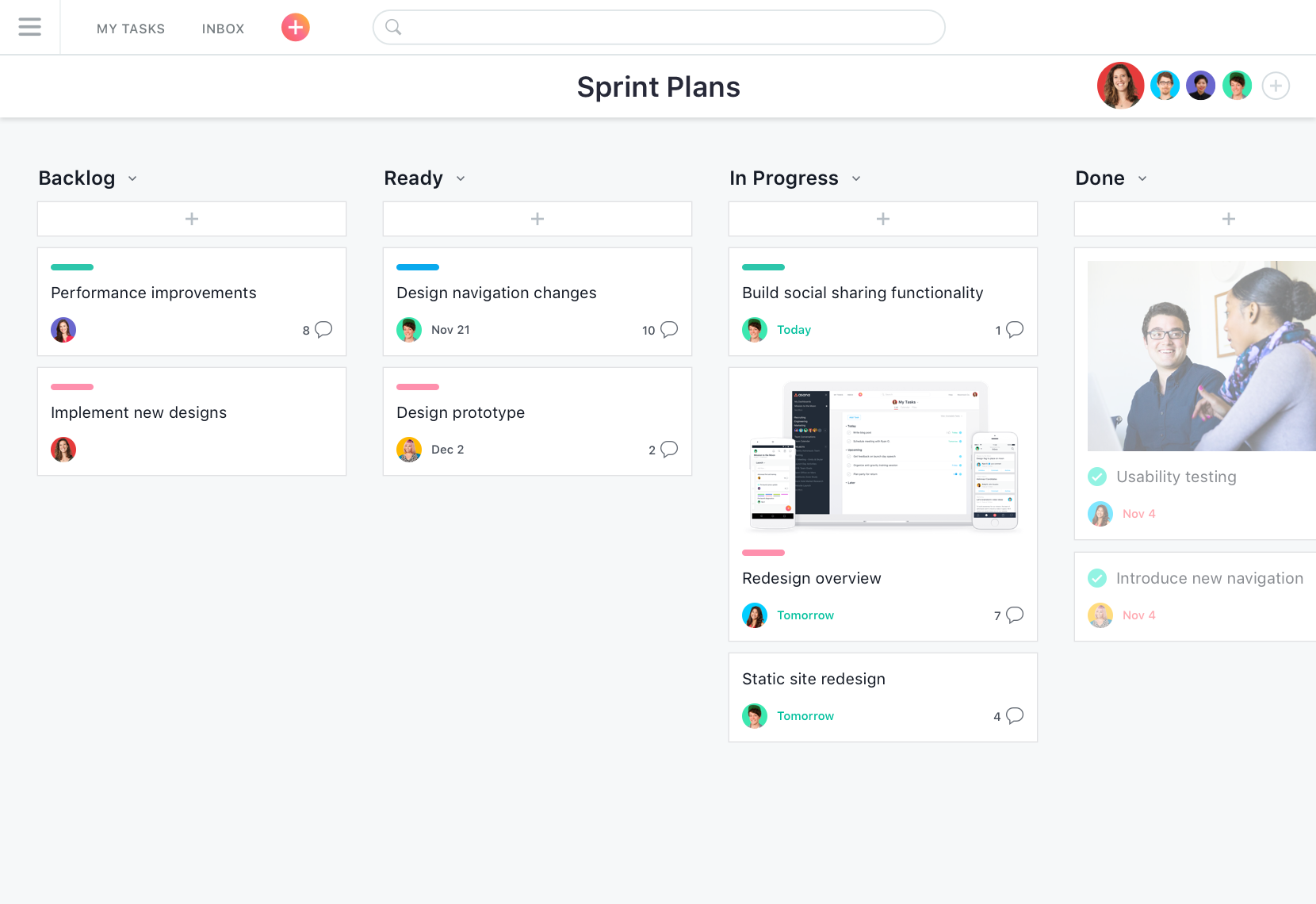 Sprint planning with Asana’s agile management software